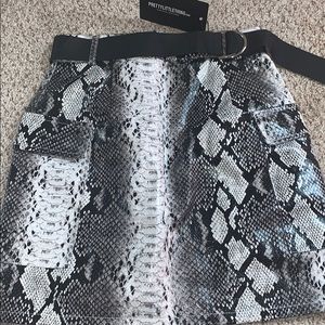 Faux Leather Skirt
